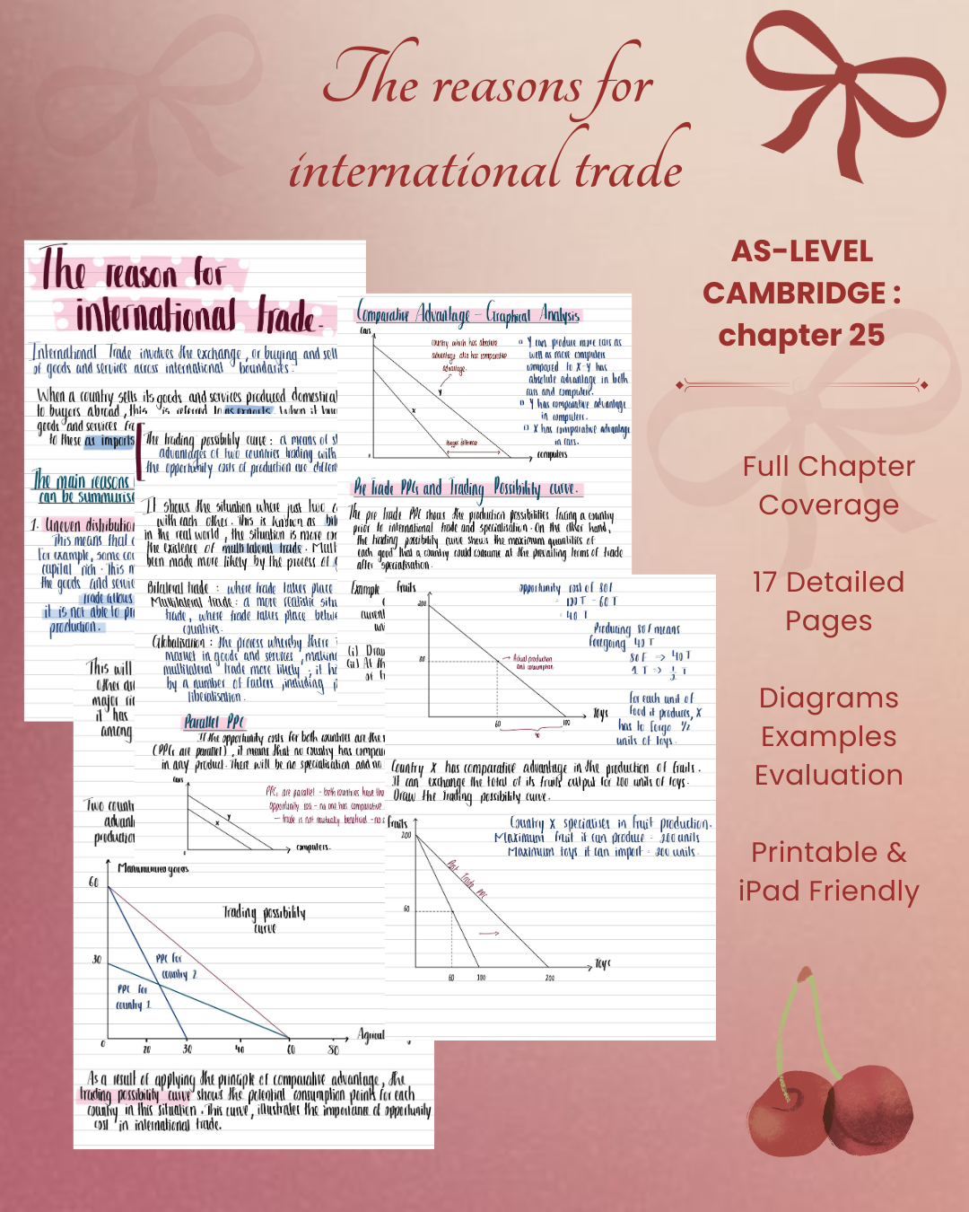 International Trade – AS Level Economics Cambridge Notes (17 Pages)